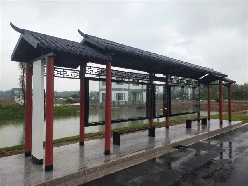 仿古候车亭